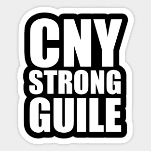 CNY STRONG GUILE - WHITE Sticker